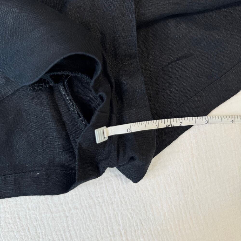 Reformation Black Linen Shorts Women's 0 Minimalist Summer Resort Vacation Euro - Picture 6 of 10